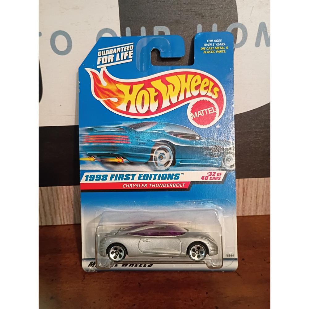 Hot Wheels 1998 First Editions Chrysler Thunderbolt Silver 18844 Collector 671